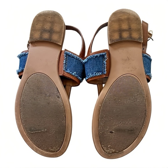 Nautica Buckle Thong Flip-Flop Flat Sandals Size 7 Open Toe Slingback - Picture 5 of 6